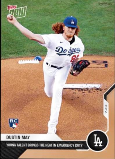 Dustin May #5 Baseball Cards 2020 Topps Now