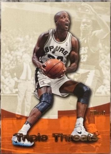 Sean Elliott #TT5 Basketball Cards 1996 Skybox Premium Triple Threats