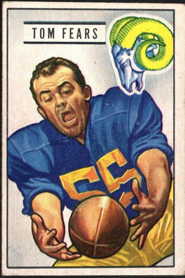 Tom Fears #6 Football Cards 1951 Bowman