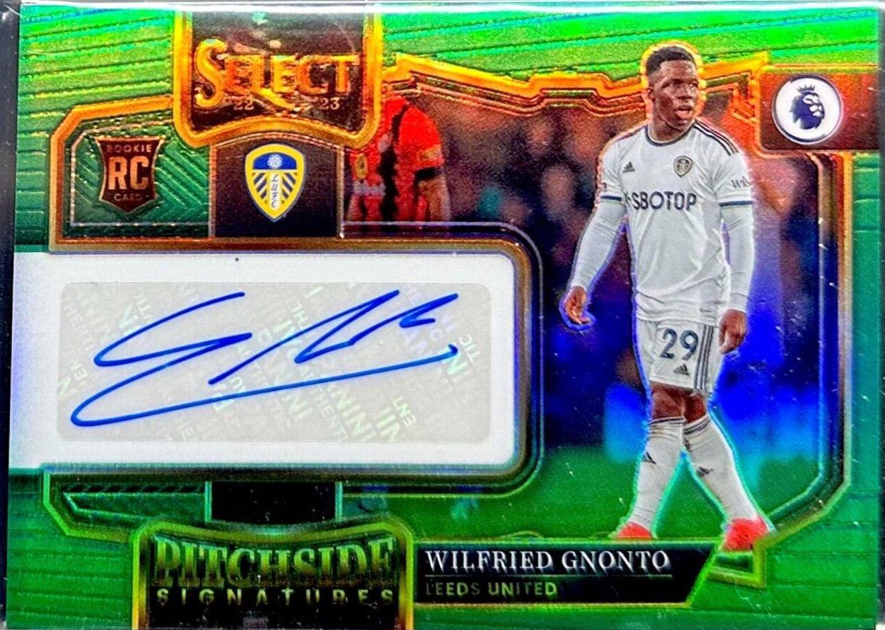 Wilfried Gnonto #PS-WGO 2022 Panini Select Premier League Pitchside Signatures