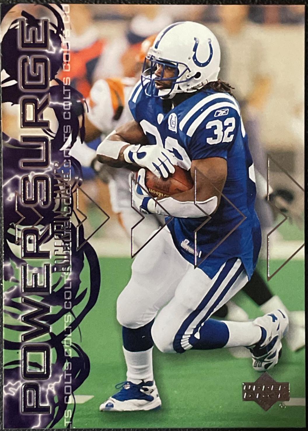 Edgerrin James #PS-4 Football Cards 2003 Upper Deck Power Surge