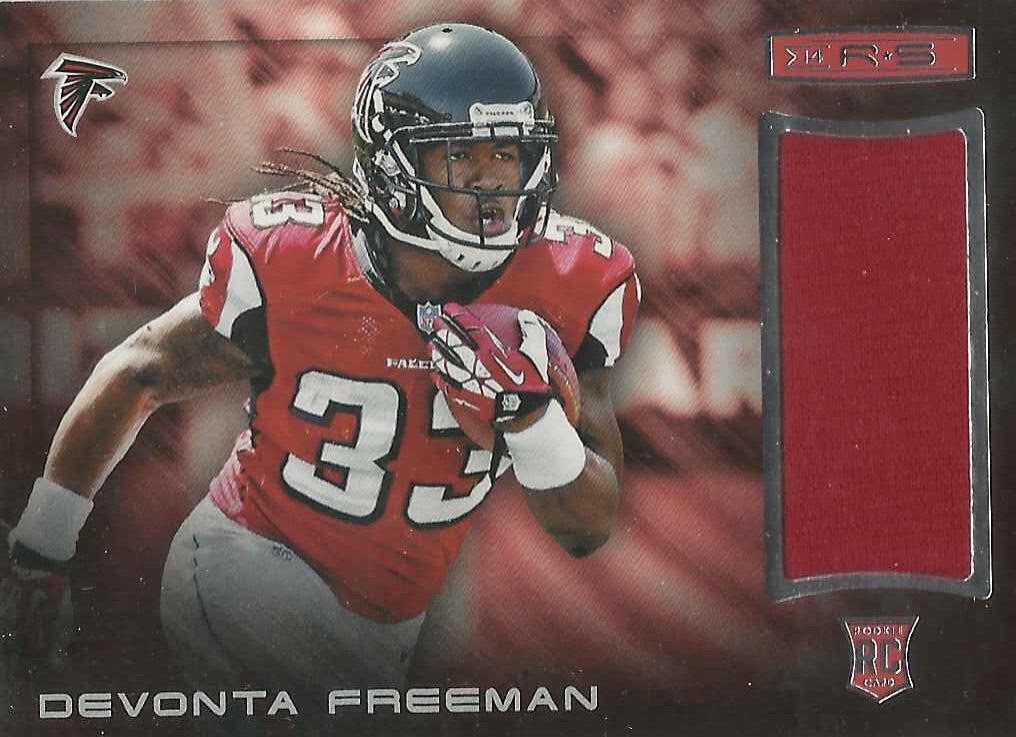 devonta freeman #15 Football Cards 2014 Panini Rookies & Stars Rookie Materials