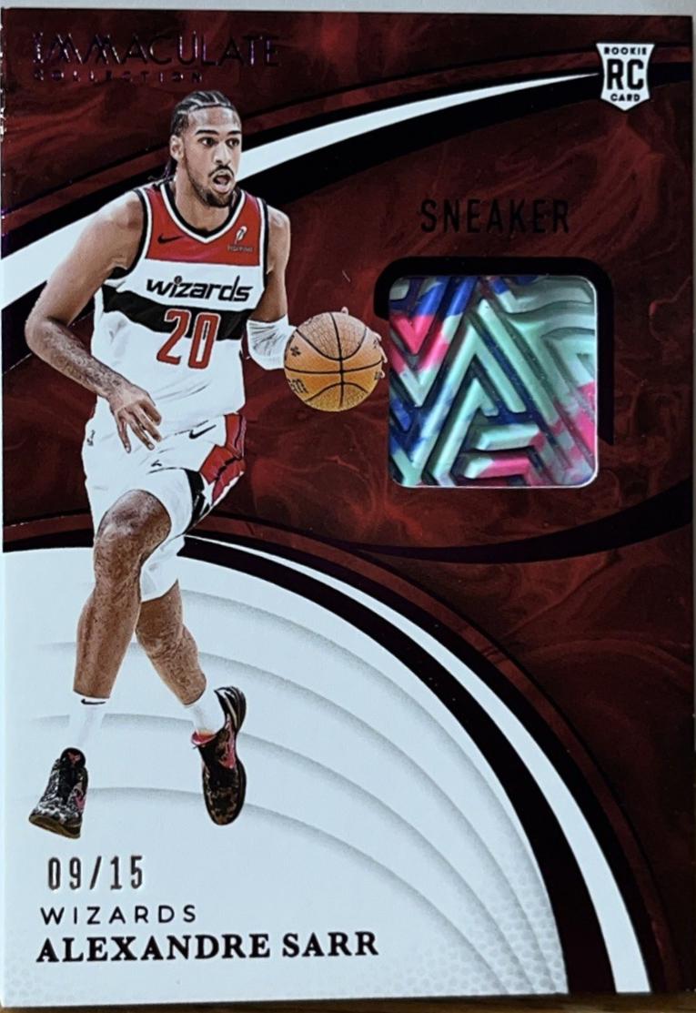 Alexandre Sarr #2 2024 Panini Immaculate Sneaker Swatch Basketball