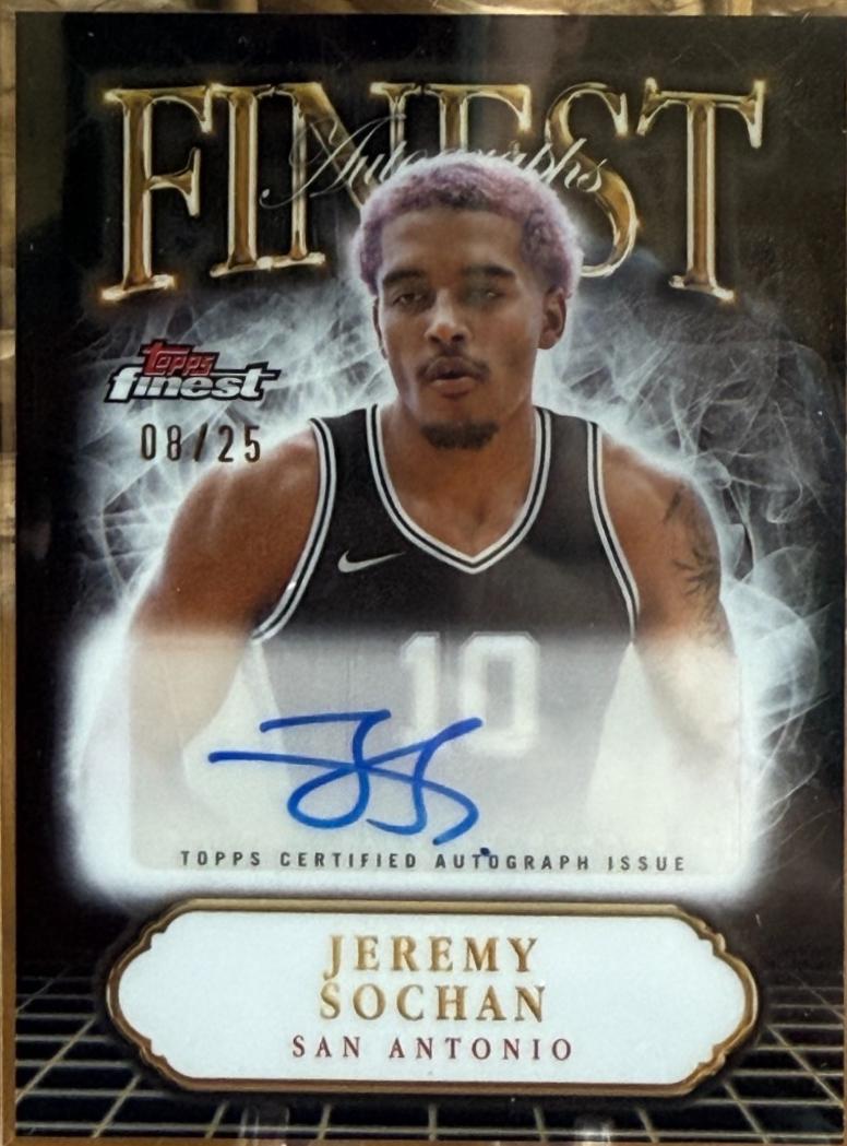 Jeremy Sochan [Black Refractor] #FA-JS