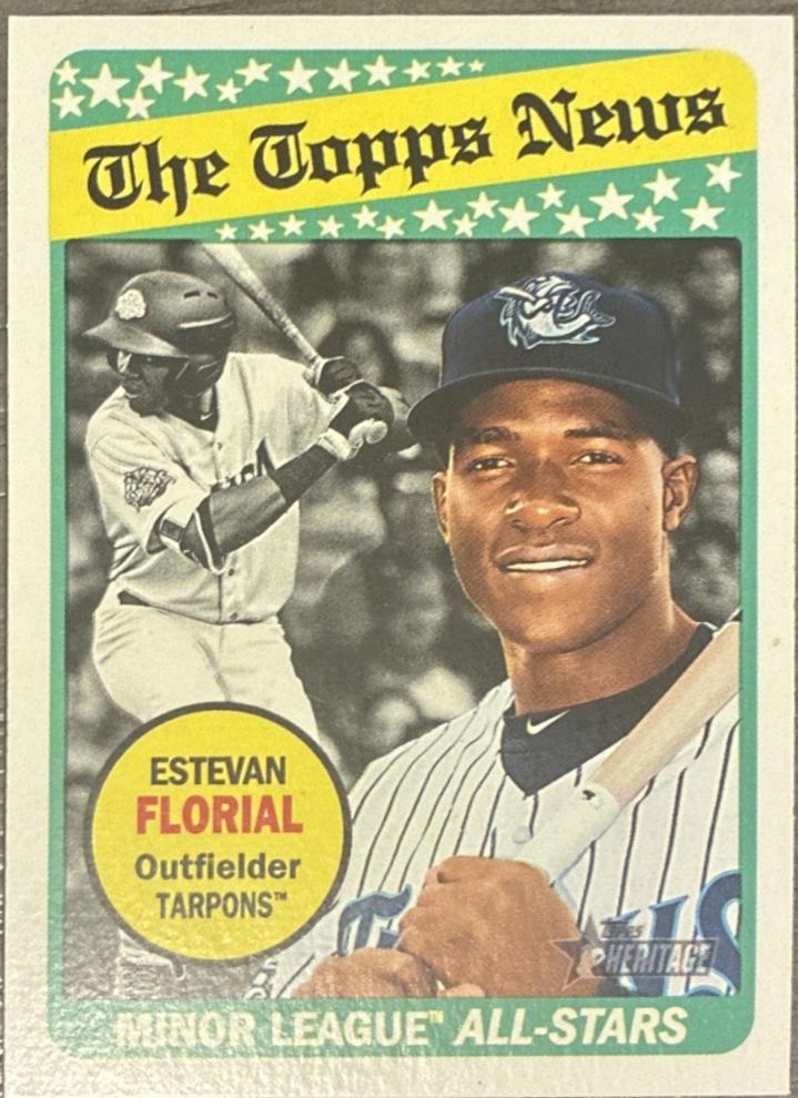 Estevan Florial #187 2018 Topps Heritage Minors Baseball