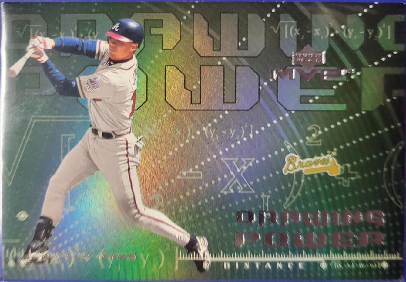 Chipper Jones #DP4 Baseball Cards 2000 Upper Deck MVP Drawing Power