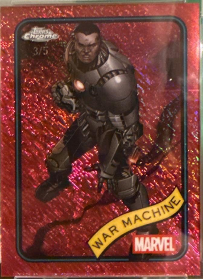 War Machine Red Shimmer Refractor