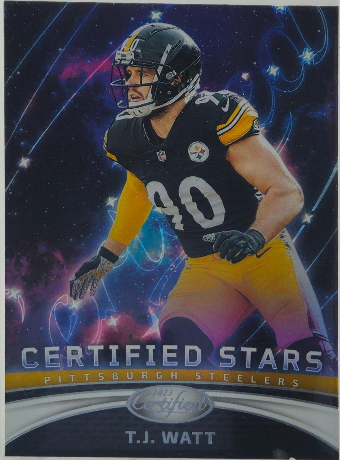 T. J. Watt #CS-12 Football Cards 2023 Panini Certified Stars