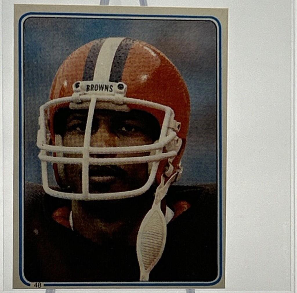 Mike Pruitt #48 Football Cards 1983 Topps Stickers