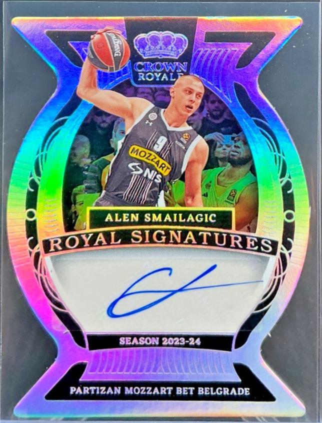 Alen Smailagic #11 2023 Panini Crown Royale Euroleague Royal Signature Basketball