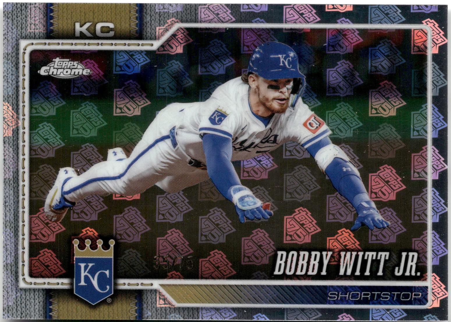 2026 Topps Chrome Bobby Witt Jr. [75th Anniversary Refractor] #12 card