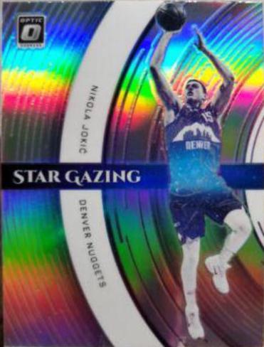 Nikola Jokic #5 Basketball Cards 2021 Panini Donruss Optic Star Gazing