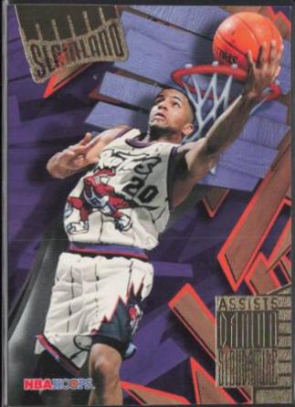 Damon Stoudamire #SL45 Basketball Cards 1995 Hoops Slamland