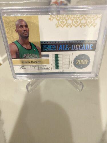 Kevin Garnett #5 Basketball Cards 2010 Panini National Treasures