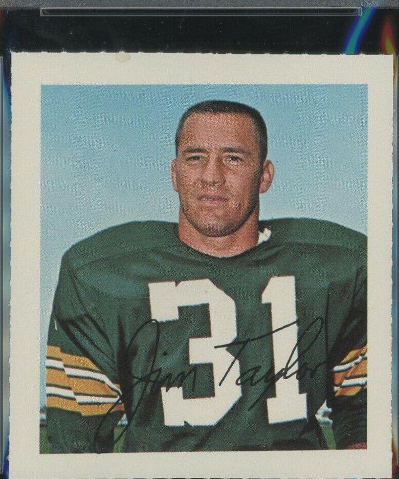 Jim Taylor Football Cards 1964 Wheaties Stamps