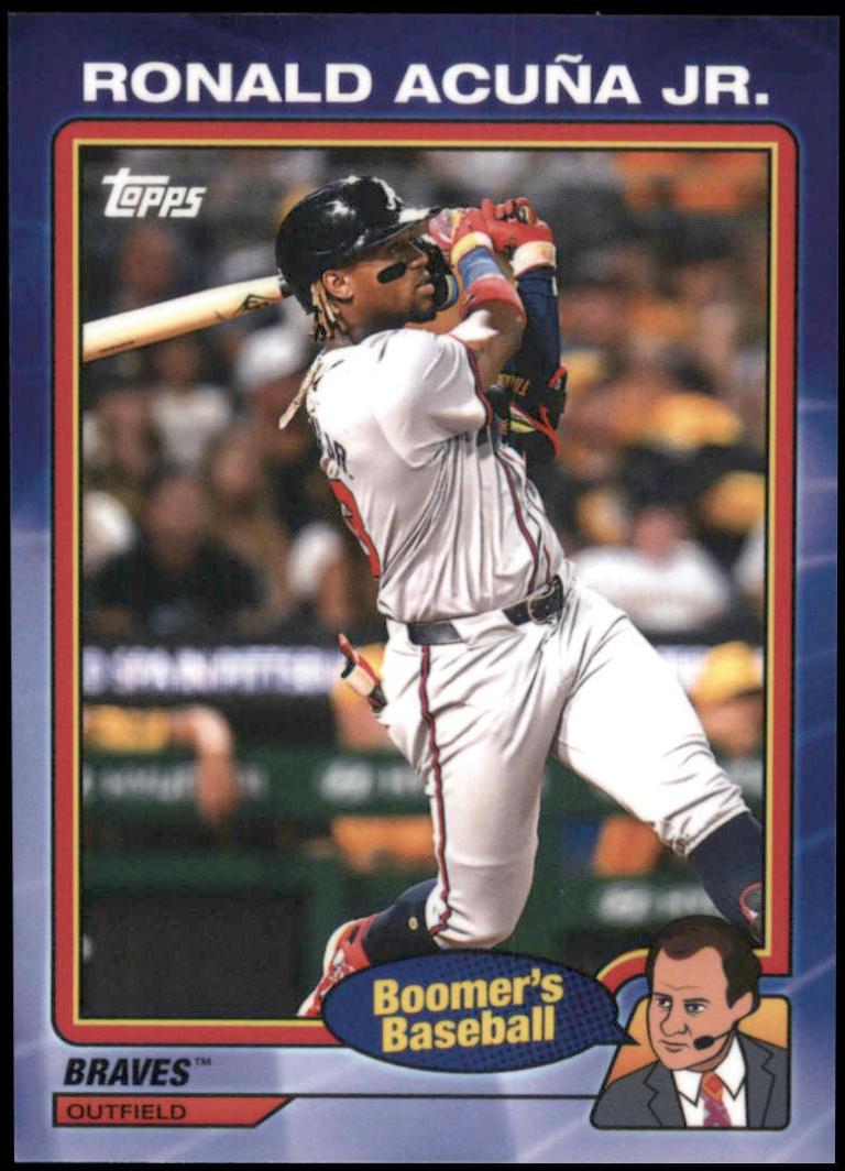 Ronald Acuna Jr. #4 Baseball Cards 2024 Topps x Chris Berman Boomer’s