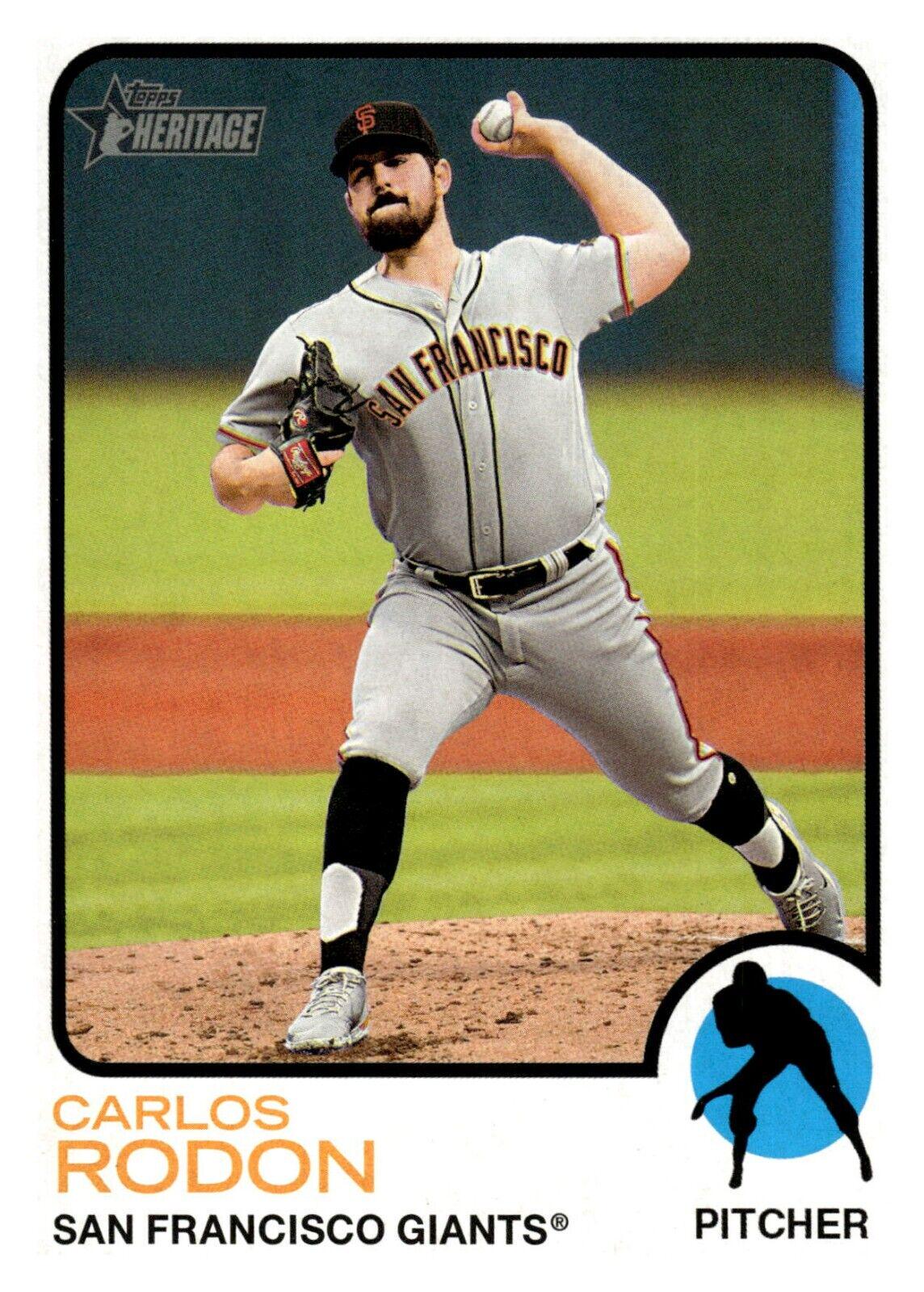 Carlos Rodon #678 2022 Topps Heritage Baseball