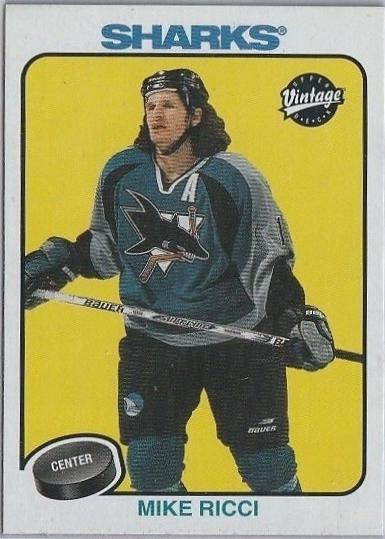Mike Ricci #212 2001-02 Upper Deck Vintage Hockey