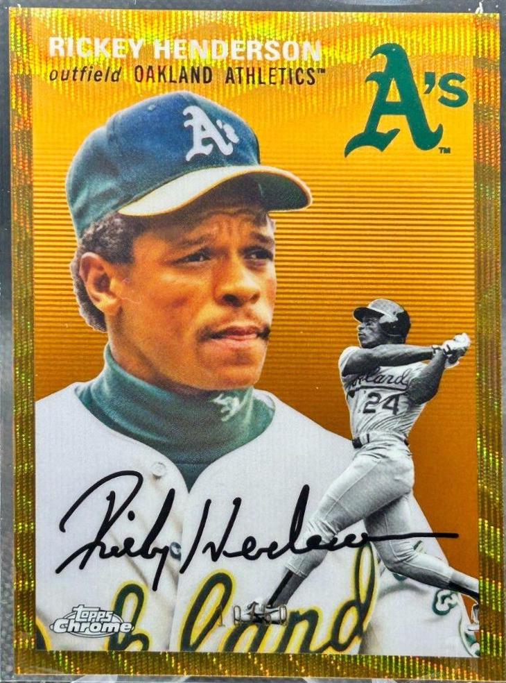 Rickey Henderson [Gold Refractor] #483