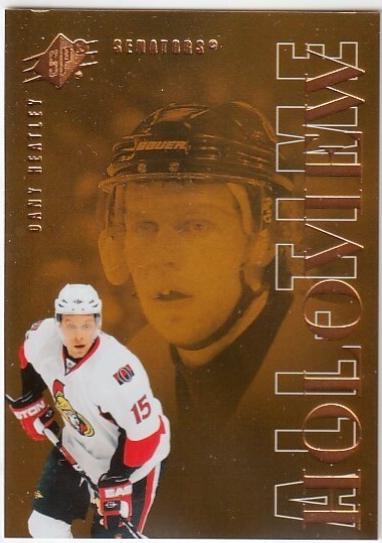 Dany Heatley #ATG-HE Hockey Cards 2024 SPx All-Time Holoview