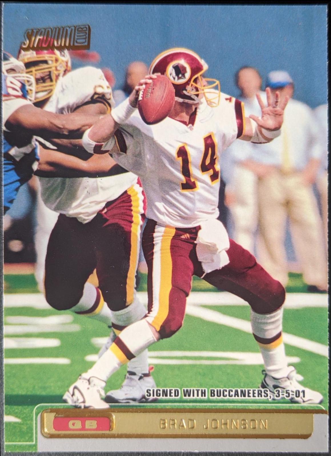 Brad Johnson #64 Football Cards 2001 Stadium Club