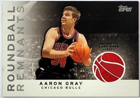 Aaron Gray #RR-AG Basketball Cards 2009 Topps Roundball Remnants
