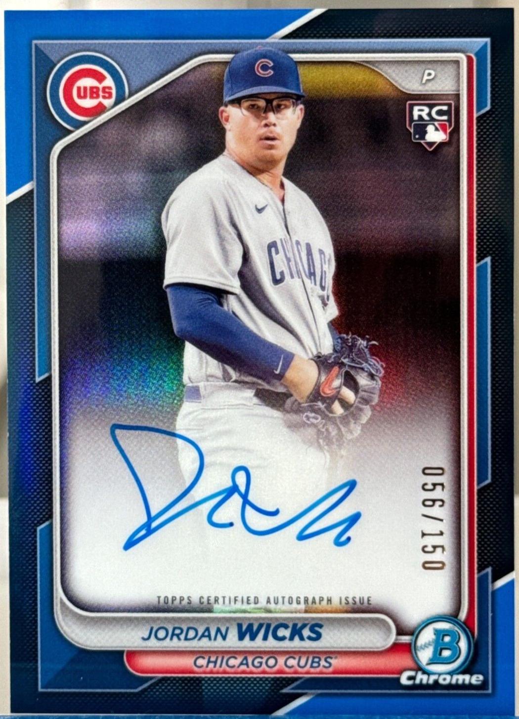 Jordan Wicks [Blue Refractor] #CRA-JWI