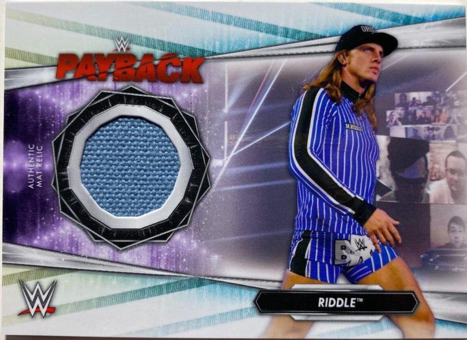 Riddle #MR-R Wrestling Cards 2021 Topps WWE Mat Relics