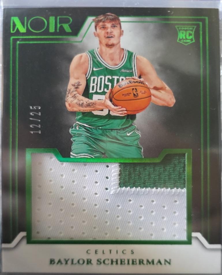 Baylor Scheierman #14 2024 Panini Noir Rookie Jumbo Material Basketball