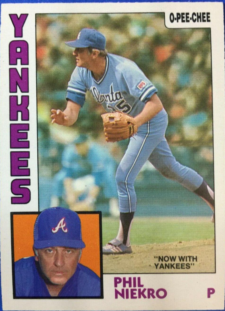 Phil Niekro #29 Baseball Cards 1984 O Pee Chee