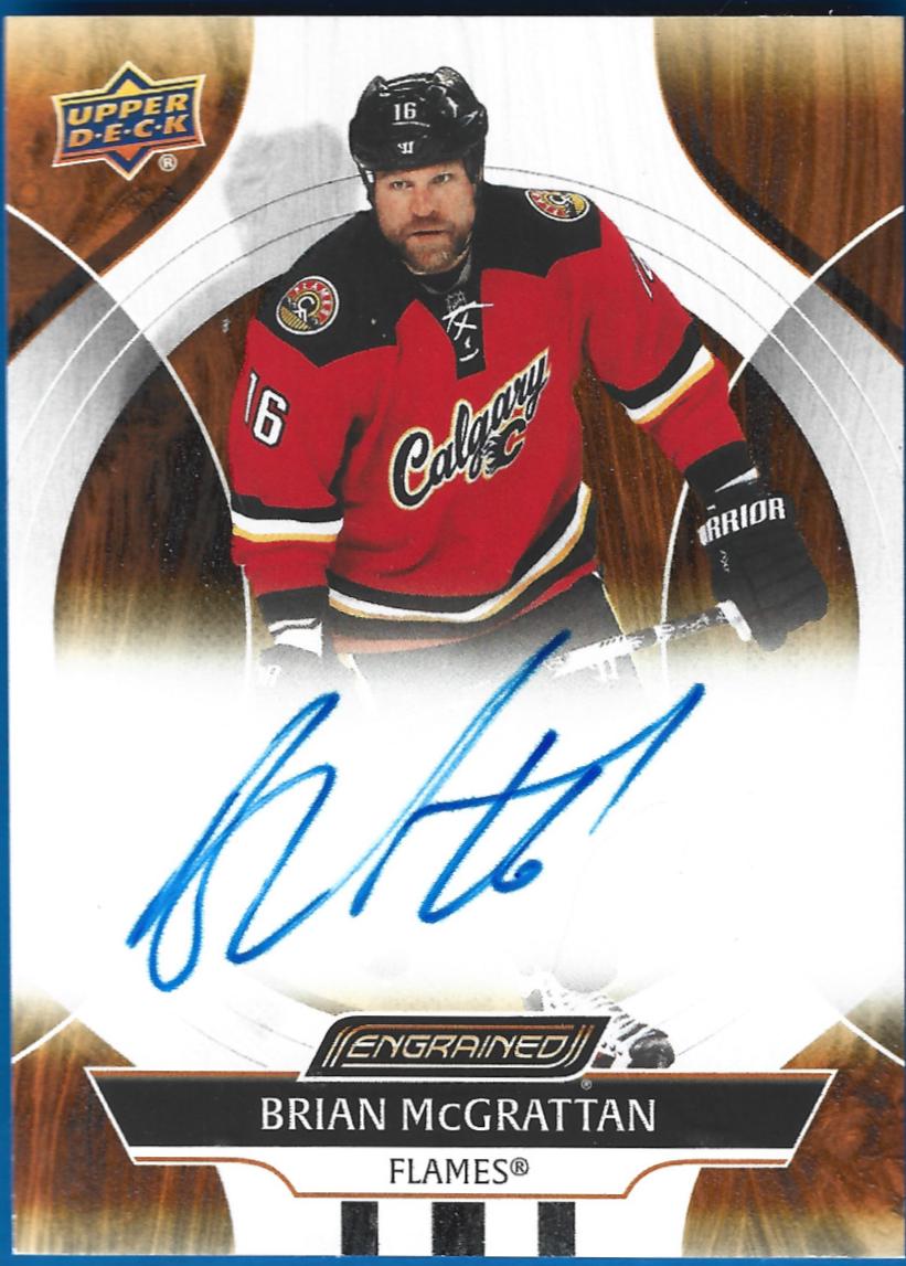 Brian McGrattan #CA-BI 2024 Upper Deck Engrained Icons Autograph Hockey