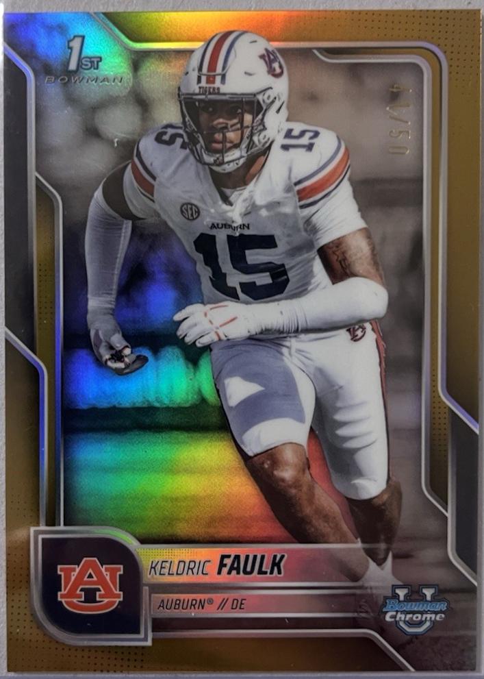 Keldric Faulk [Gold Refractor] #6