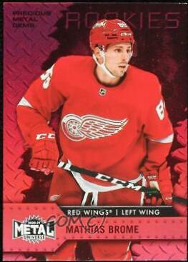 Mathias Brome #132 Hockey Cards 2020 Skybox Metal Universe