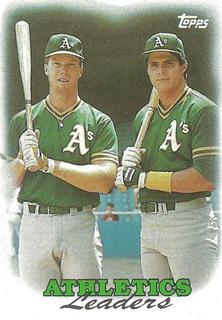 A's Leaders: McGwire, Canseco