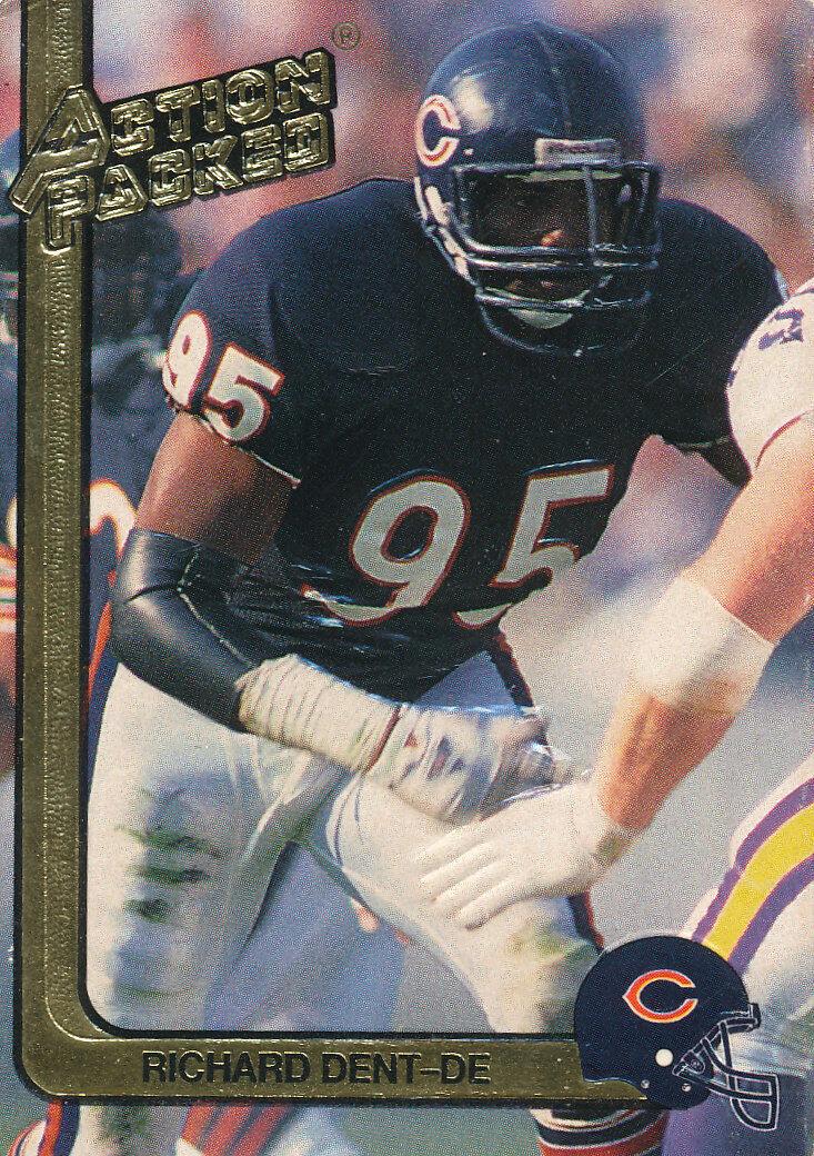 Richard Dent #26 Football Cards 1991 Action Packed