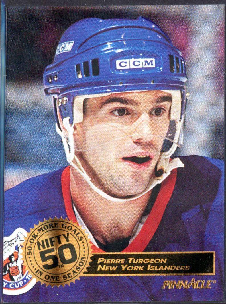 Pierre Turgeon #7 Hockey Cards 1993 Pinnacle Nifty Fifty