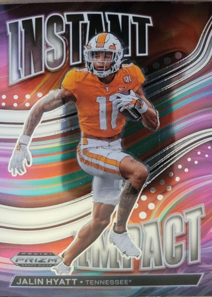 Jalin Hyatt #II-12 Football Cards 2023 Panini Prizm Draft Picks Instant Impact