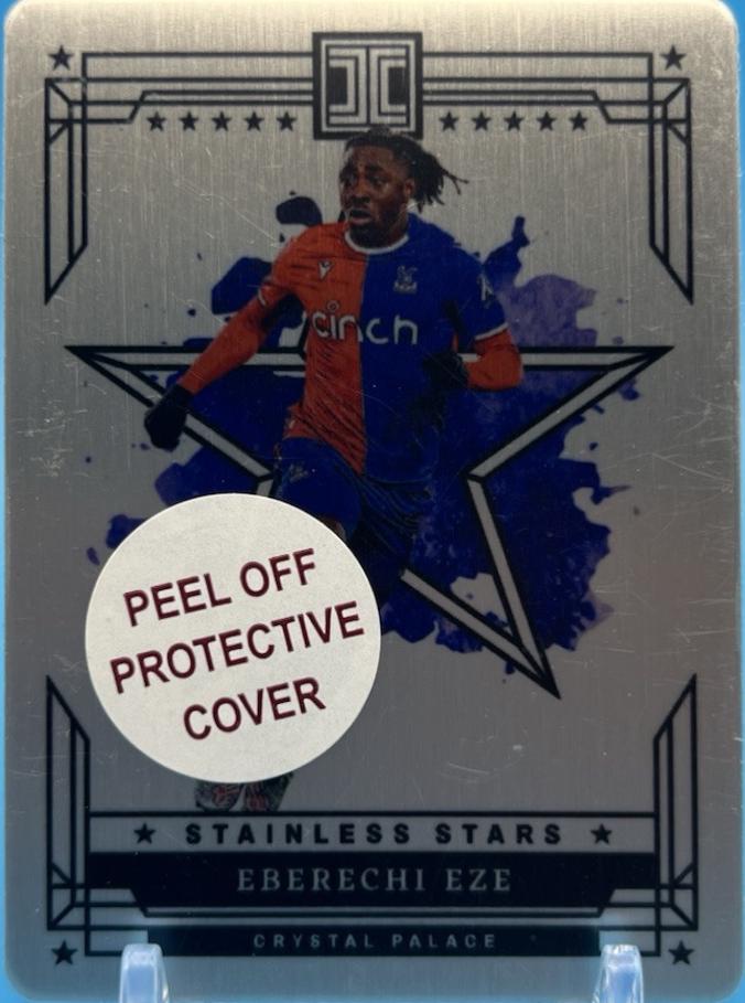 Eberechi Eze #5 Soccer Cards 2023 Panini Impeccable Premier League Stainless Stars