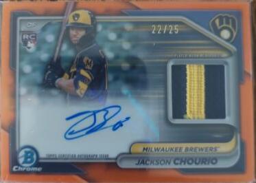 Jackson Chourio [Orange Refractor] #BCAR-JCH