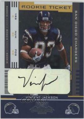 Vincent Jackson #181 2005 Playoff Contenders Football