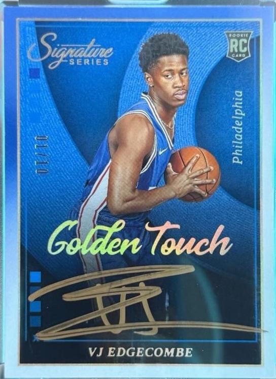 VJ Edgecombe #5 2025-26 Panini Signature Series Basketball Golden Touch