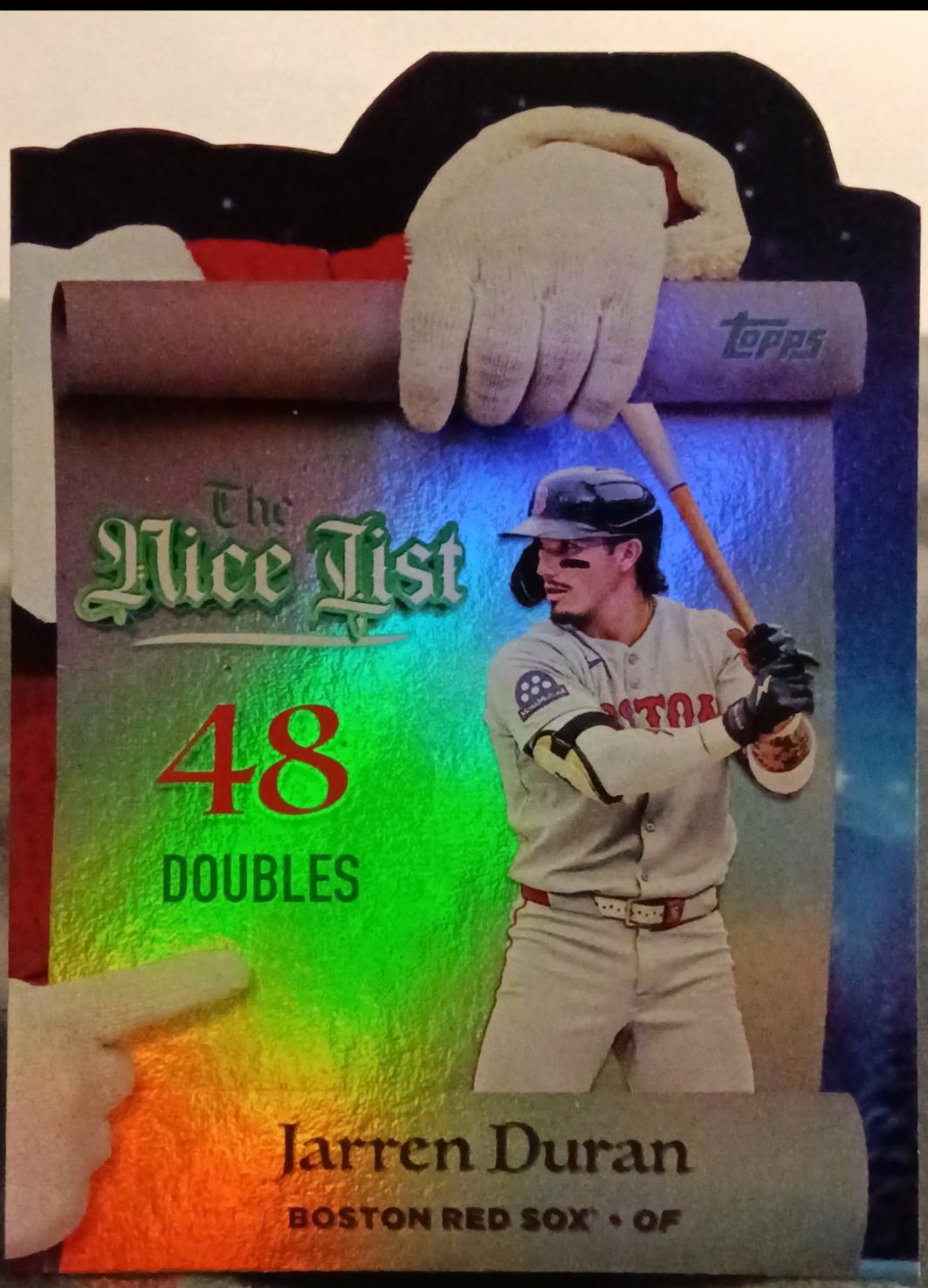 Jarren Duran #MNL-24 Prices | 2025 Topps Holiday Making The Nice