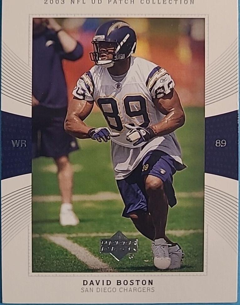 David Boston #41 Football Cards 2003 Upper Deck Patch Collection