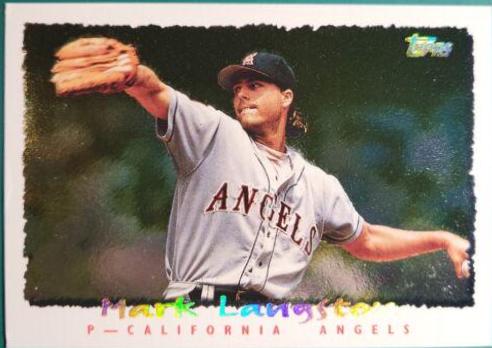 Mark Langston #062 Baseball Cards 1995 Topps Cyberstats