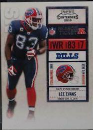 Lee Evans #10 Football Cards 2010 Playoff Contenders