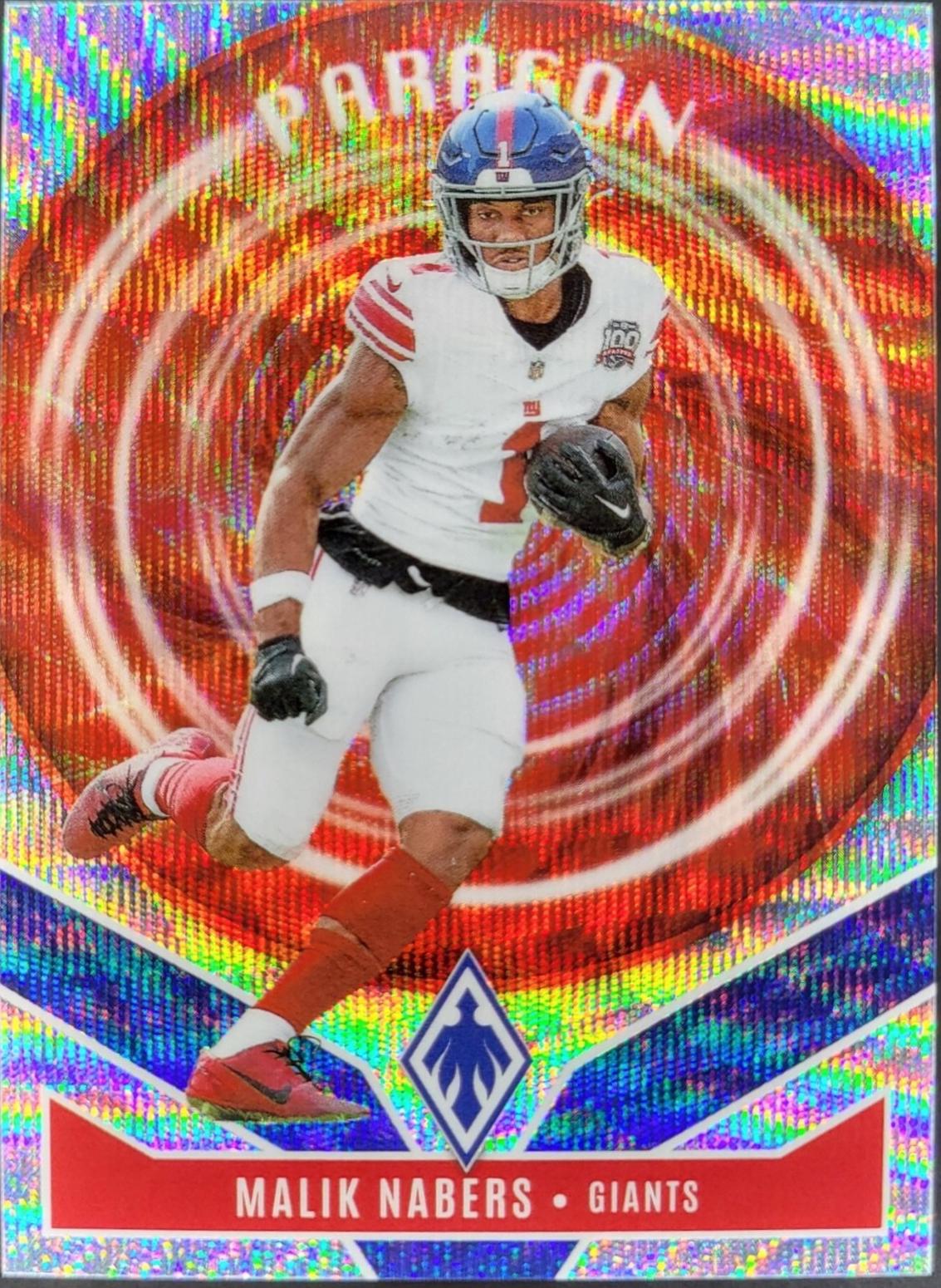 2025 Panini Phoenix Paragon Malik Nabers [Wave] #5 card