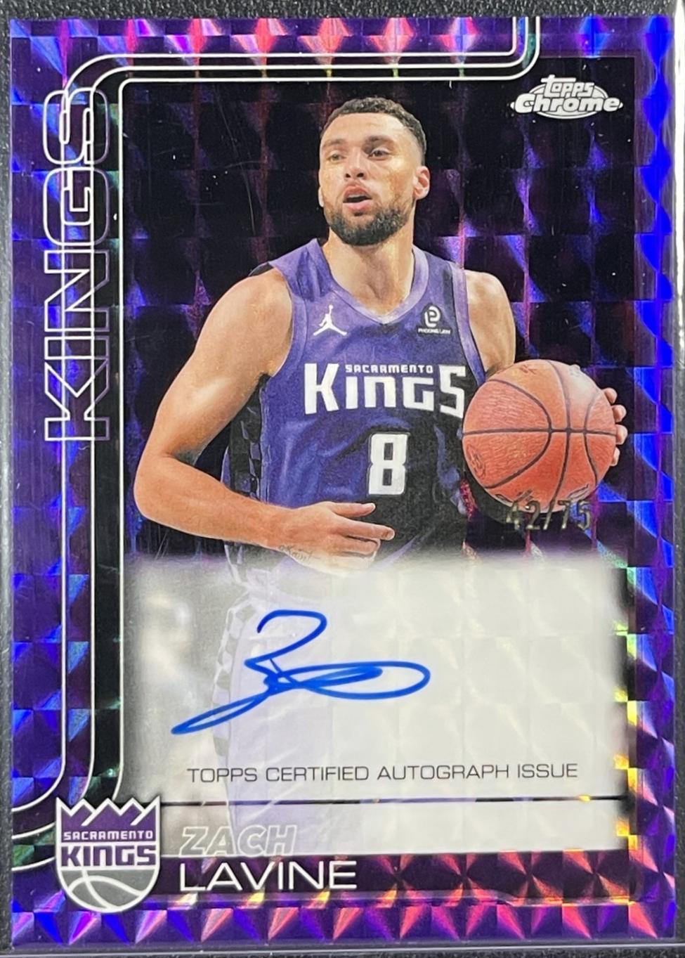 Zach Lavine #TCA-ZL 2025 Topps Chrome Update Sapphire Autograph Basketball