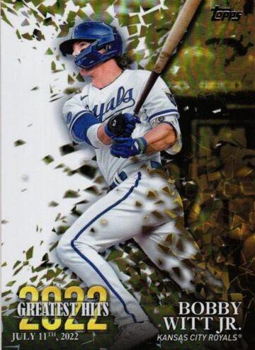 Bobby Witt Jr. #22GH-19 Baseball Cards 2023 Topps 2022 Greatest Hits