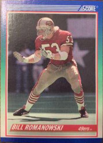 Bill Romanowski #408 Football Cards 1990 Panini Score