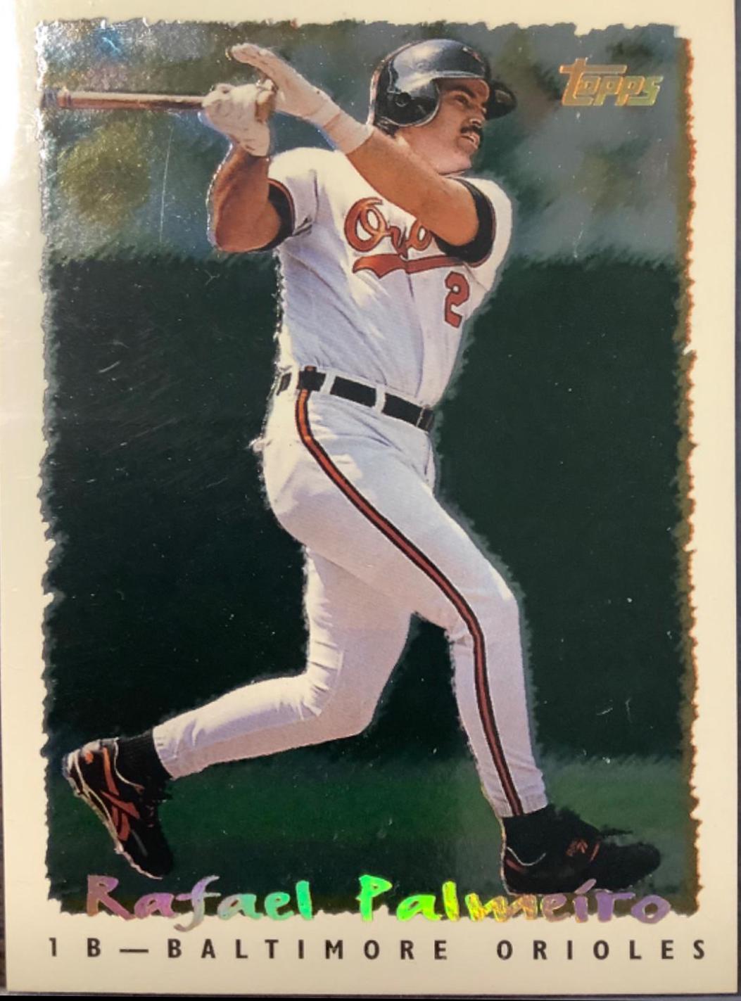 Rafael Palmeiro #56 Baseball Cards 1995 Topps Cyberstats